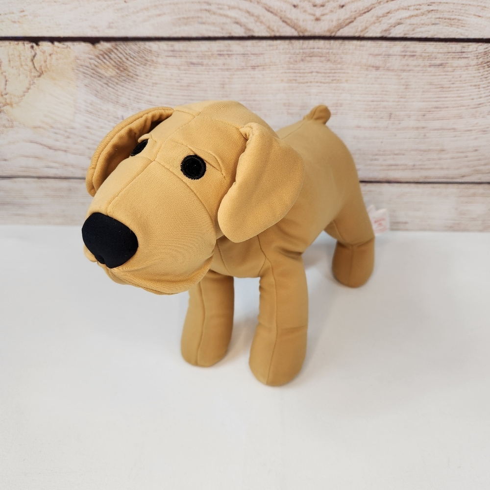 MOGU Golden Yellow Labrador Puppy Dog Microbeads Plush Stuffed Animal Pillow 14"